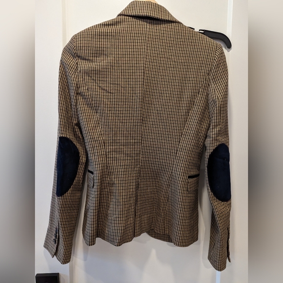 Zara Houndstooth Brown Blazer Size XS - Picture 3 of 3